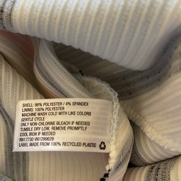 White Striped A Line Dress - Picture 10 of 10